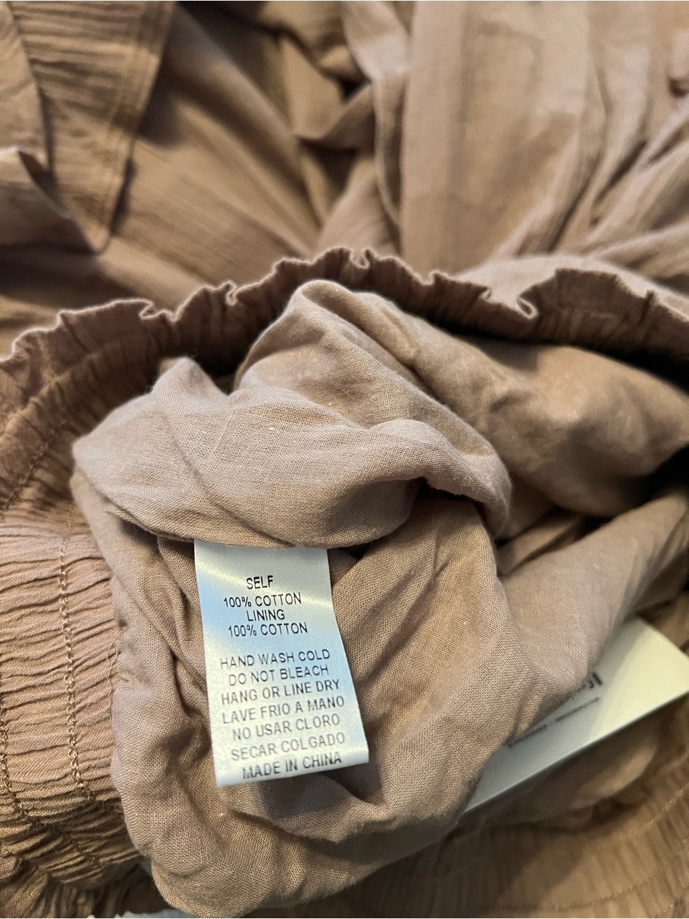 Three Bird Nest Boho Flowy Brown Tiered Maxi Skirt - Picture 6 of 6